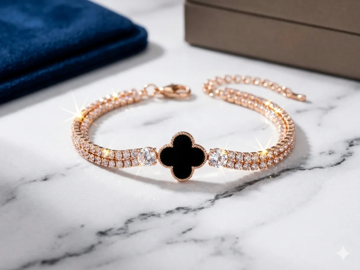 Black Clover Bracelet - HAFSAY Korean bracelets