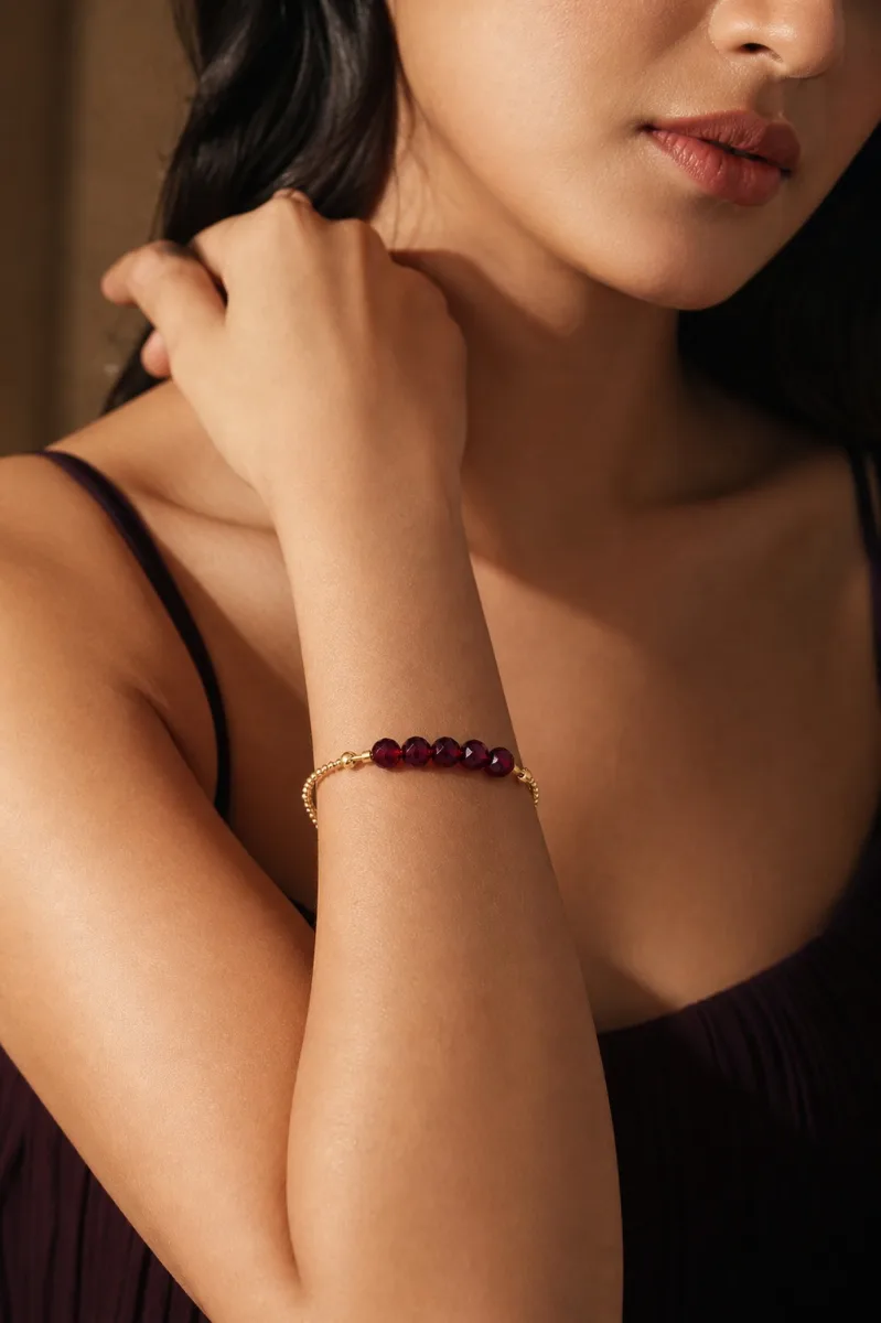 Burgundy Bracelet - HAFSAY Korean bracelets