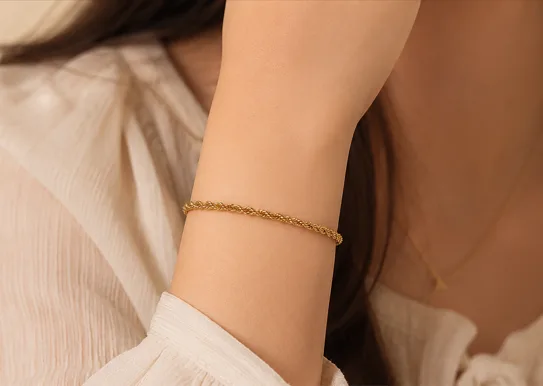 Rope Chain Bracelet - HAFSAY Korean bracelets