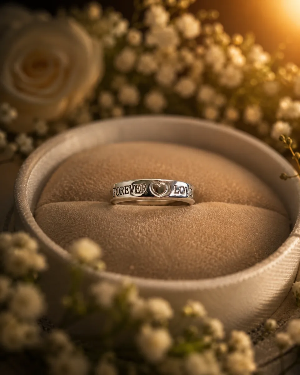 Forever Love Silver Ring - Korean rings by HAFSAY