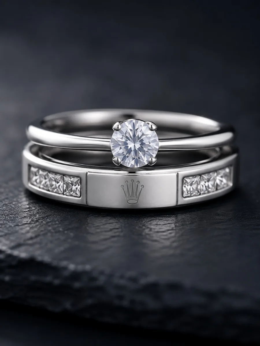Silver Bridal Ring - Korean rings by HAFSAY