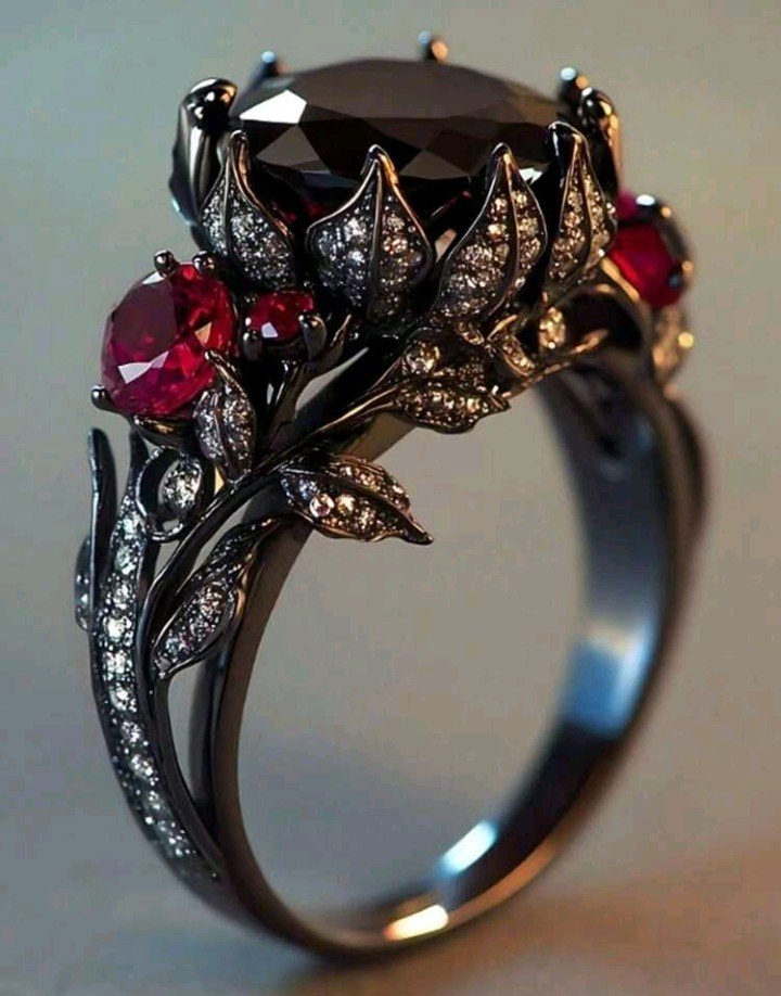 Vintage Floral Ring - HAFSAY Korean rings