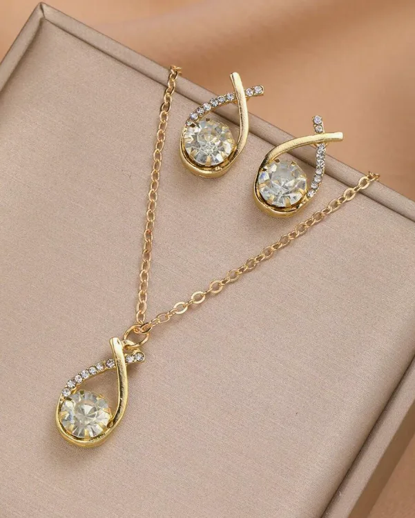 Drop Jewellery Set - HAFSAY Korean sets